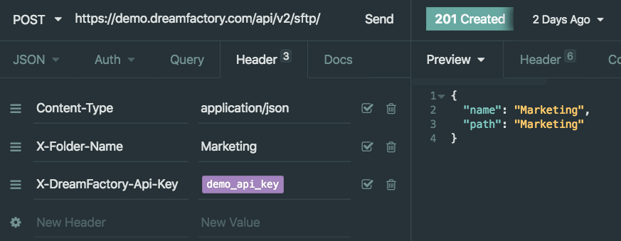 sftp create directory