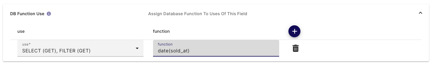 DreamFactory DB functions