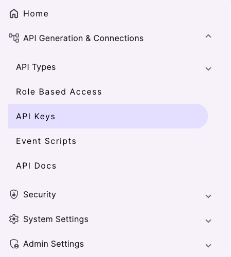 Creating an App Key for your DreamFactory API